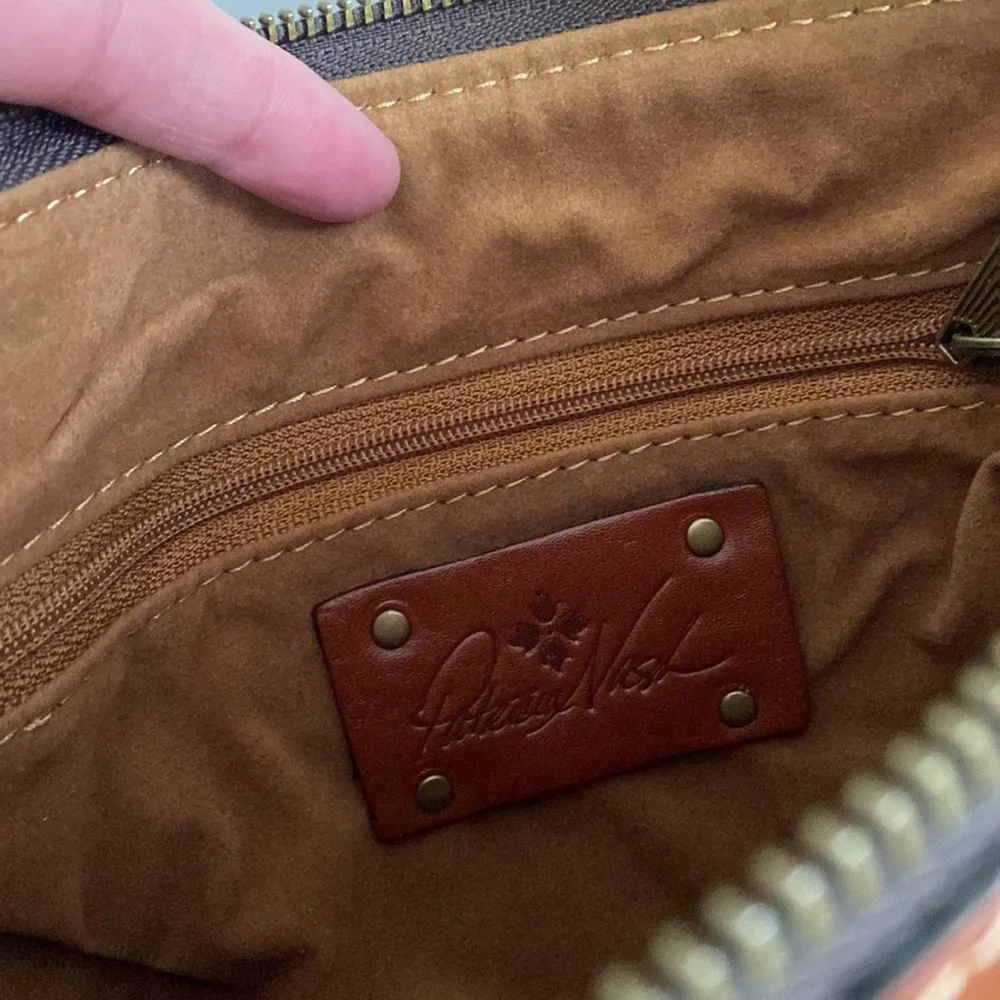 Patricia Nash leather large wristlet bag